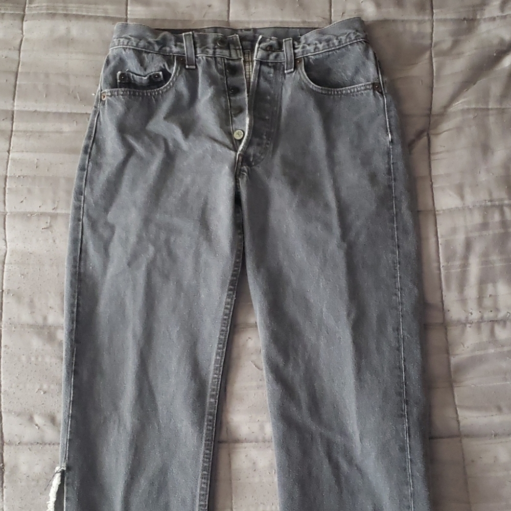 Vintage dark grey high waisted jeans. Size 0.
